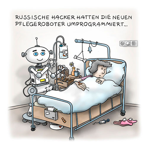 Cartoon Pflege