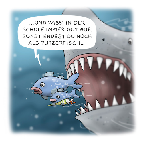 Cartoon Puterfisch