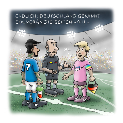 Cartoon Seitenwahl